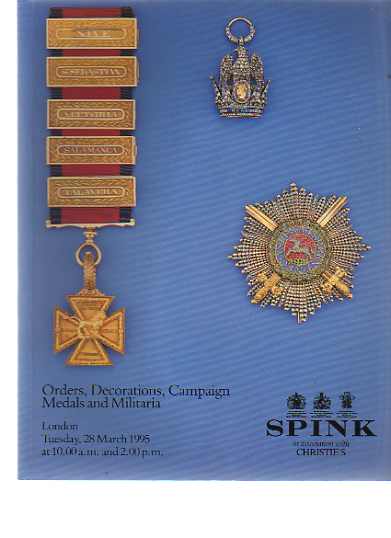 Spink 1995 Orders, Decorations, Campaign Medals & Militaria
