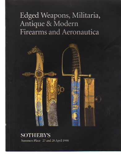 Sothebys 1998 Edged Weapons, Militaria, Antique & Mod Firearms
