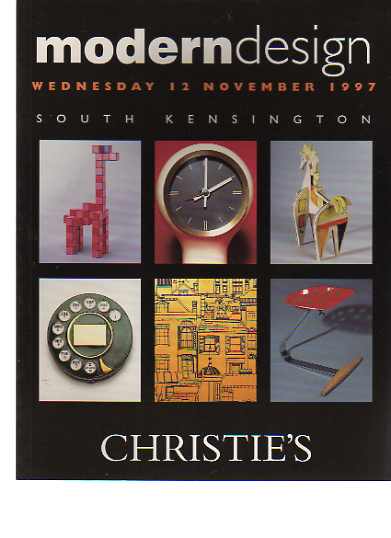 Christies November 1997 Modern Design