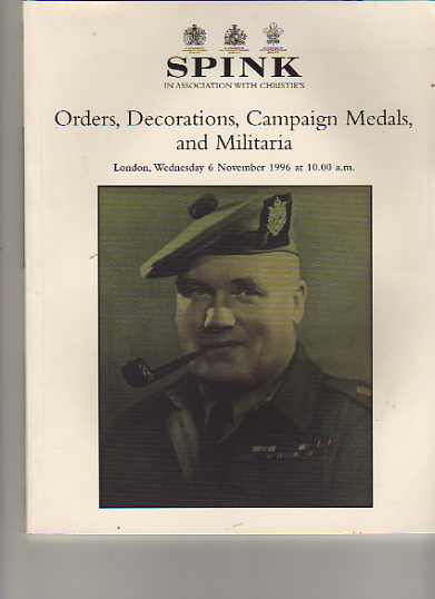 Spink 1996 Orders, Medals & Militaria