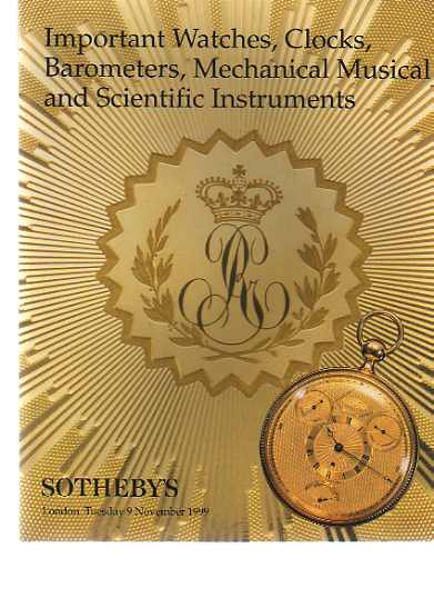 Sothebys 1999 Clocks & Watches, Scientific Instruments