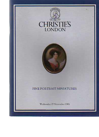 Christies November 1985 Fine Portrait Miniatures