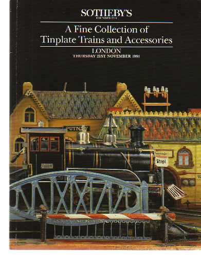 Sothebys 1991 Fine Collection of Tinplate Trains and Accessories