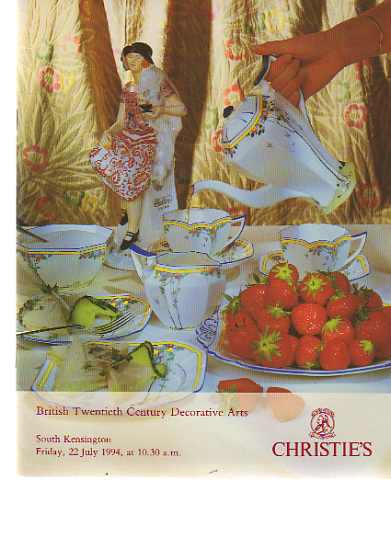 Christies 1994 British 20th Century Decorative Arts - Click Image to Close