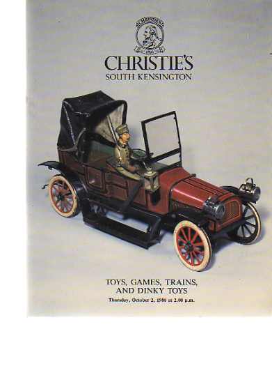 Christies 1986 Toys, Games, Trains & Dinky Toys