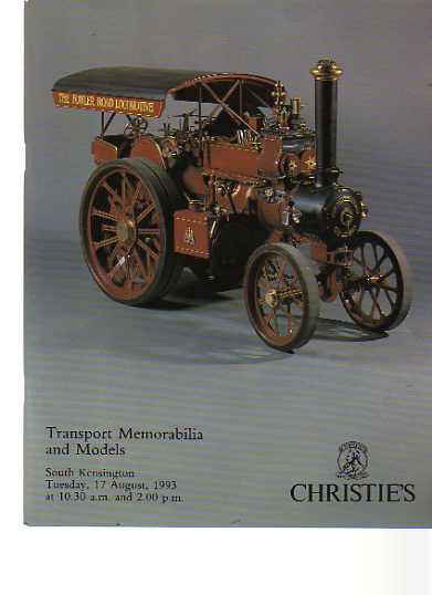 Christies 1993 Transport Memorabilia & Models - Click Image to Close