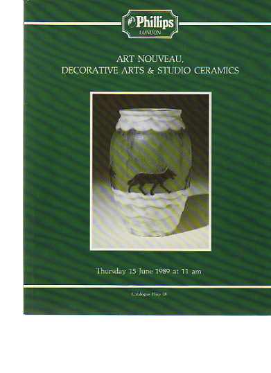 Phillips 1989 Art Nouveau, Decorative Arts & Studio ceramics