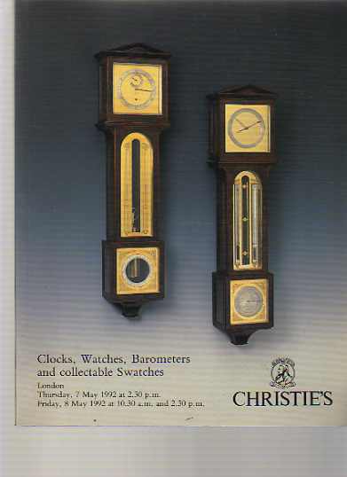 Christies 1992 Clocks, Watches, collectable Swatches
