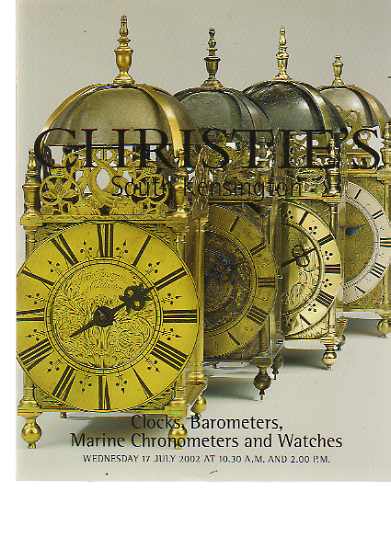 Christies 2002 Clocks, Marine Chronometers & Watches