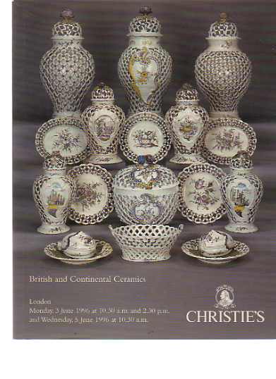 Christies 1996 British & Continental Ceramics