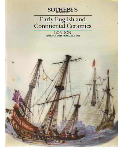 Sothebys February 1991 Early English & Continental Ceramics