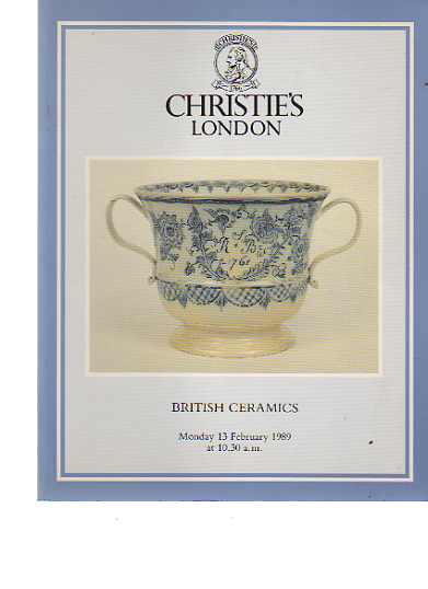 Christies 1989 17th, 18th & 19th C British Ceramics