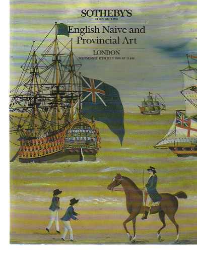 Sothebys 1985 English Naive & Provincial Art