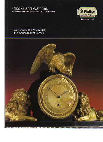 Phillips March 1998 Clocks, Watches, Scientific Instruments