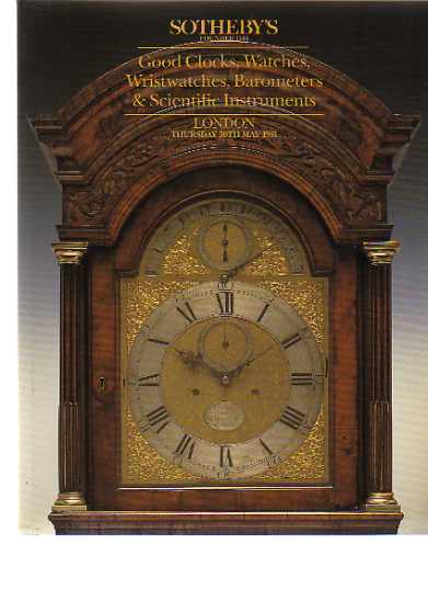 Sothebys May 1991 Clocks, Watches, Barometers & Scientific Instruments