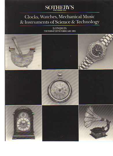 Sothebys 1993 Clocks, Watches, Scientific Instruments