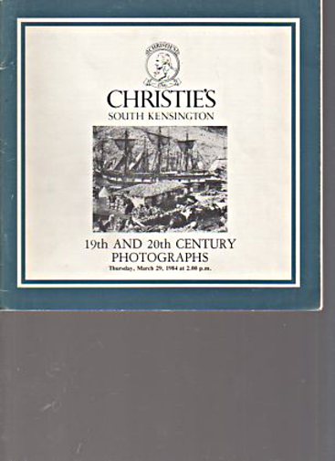 Christies March 1984 19th & 20th Century Photographs