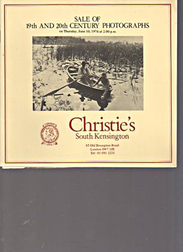 Christies June 1976 19th & 20th Century Photographs