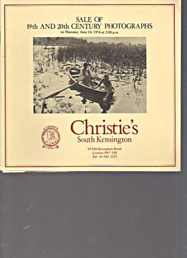 Christies June 1976 19th & 20th Century Photographs (Digital only)