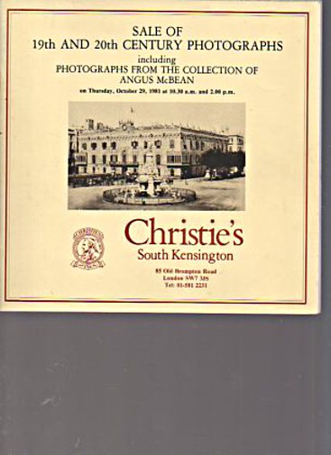 Christies 1981 19th & 20th Century Photographs