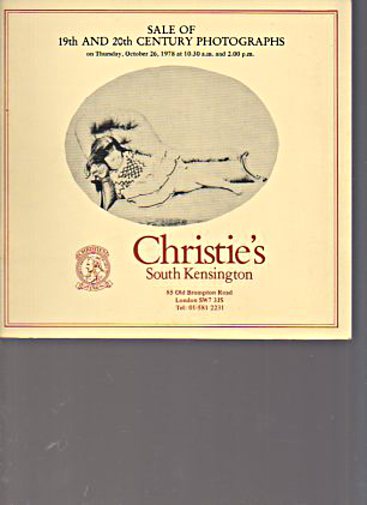 Christies 1978 19th & 20th Century Photographs