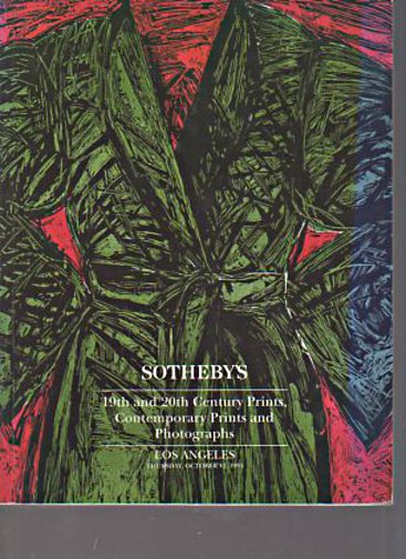 Sothebys 1995 19th & 20th Century & Contemporary Prints