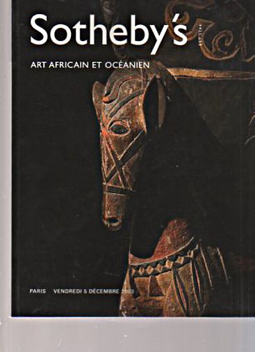 Sothebys December 2003 Tribal & Oceanic Art (Digital Only)