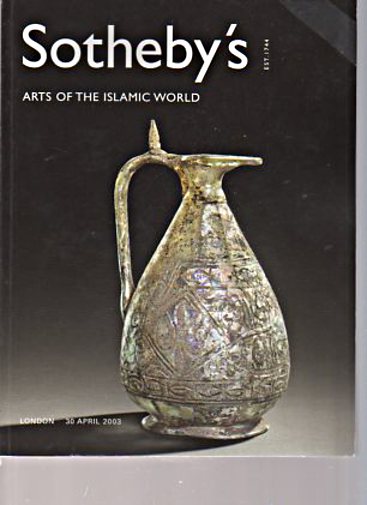 Sothebys 2003 Arts of the Islamic World