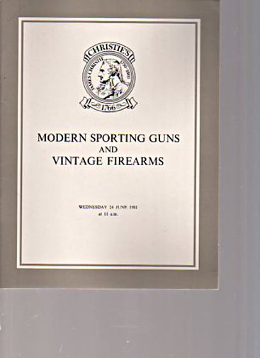 Christies June 1981 Modern Sporting Guns, Vintage Firearms