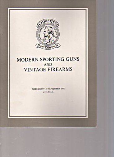 Christies September 1981 Modern Sporting Guns, Vintage Firearms