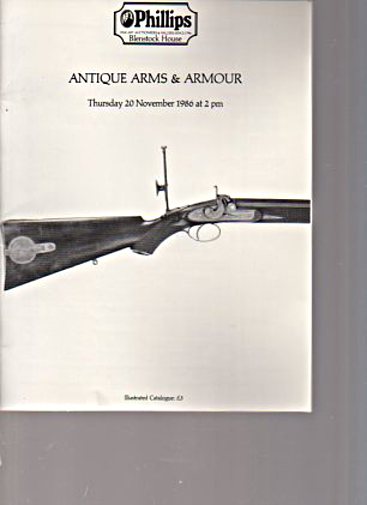 Phillips November 1986 Antique Arms & Armour
