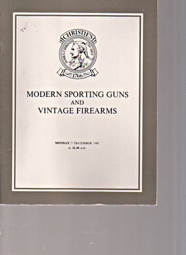 Christies 1981 Modern Sporting Guns, Vintage Firearms