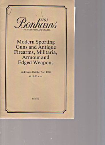 Bonhams 1980 Sporting Guns, Antique Firearms, Armour