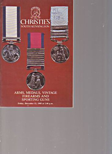 Christies 1986 Arms Medals Vintage Firearms Sporting Guns