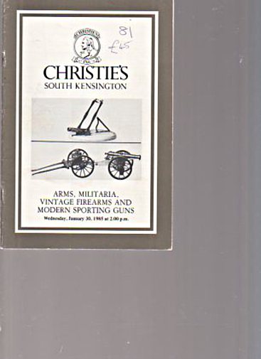 Christies 1985 Arms, Militaria, Vintage Firearms
