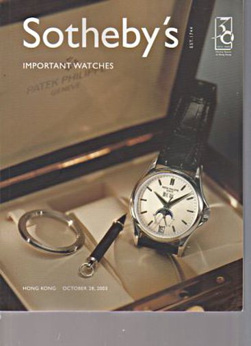 Sothebys October 2003 Important Watches