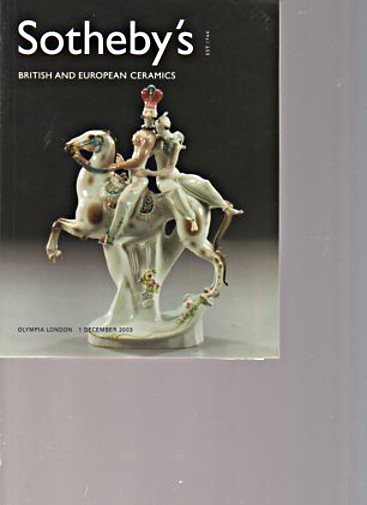 Sothebys 2003 British and European Ceramics