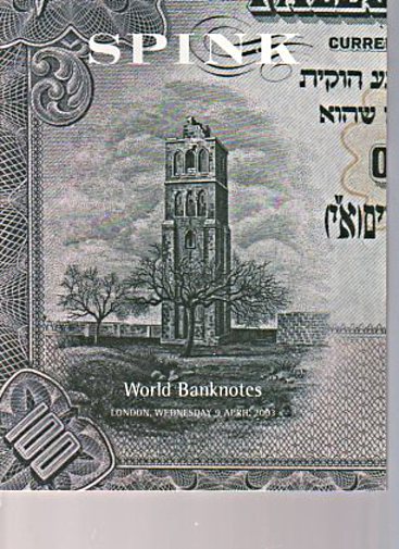 Spink 2003 World Banknotes