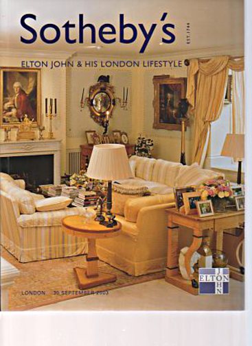 Sothebys 2003 Elton John & His London Lifestyle