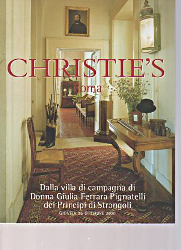 Christies 2000 Villa Donna Pignatelli, Strongoli, Rome