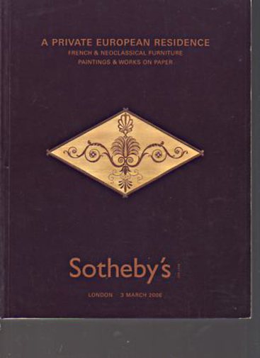 Sothebys 2006 French & Neoclassical Furniture etc