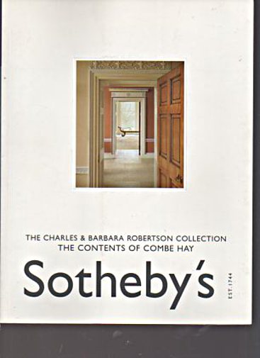 Sothebys 2002 Robertson Collection Contents of Combe Hay