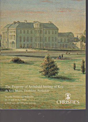 Christies 1995 The Property of Archibald Stirling of Keir at Keir Mains, Dunblan