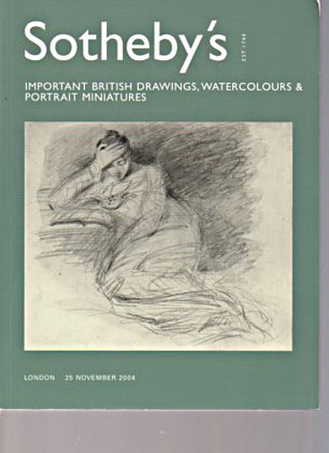 Sothebys 2004 Important British Drawings, Portrait Miniatures