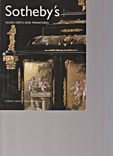 Sothebys 2003 Silver, Vertu & Miniatures