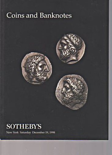 Sothebys 1998 Coins and Banknotes (Digital Only)