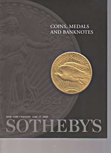 Sothebys 2000 Coins, Medals and Banknotes