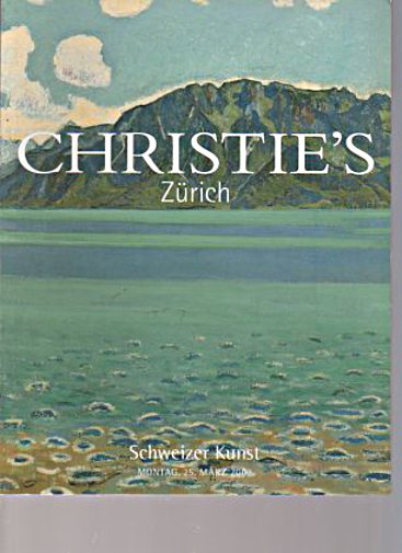 Christies 2002 Swiss Art