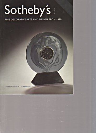 Sothebys 2003 Fine Decorative Arts & Design from 1870