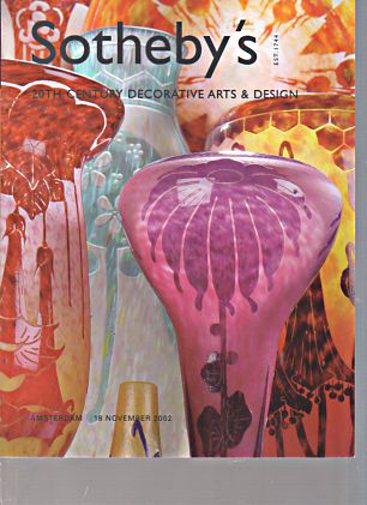 Sothebys November 2002 20th Century Decorative Arts & Design